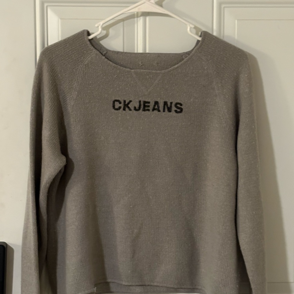 Calvin Klein Jeans Gray Crew Neck Sweater